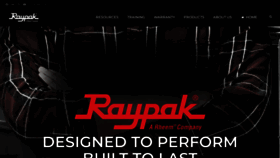 What Raypak.com website looks like in 2024 