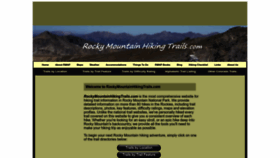 What Rockymountainhikingtrails.com website looks like in 2024 