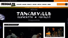 What Reggae.fr website looks like in 2024 
