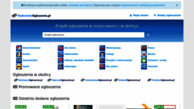 What Radomskoogloszenia.pl website looks like in 2024 