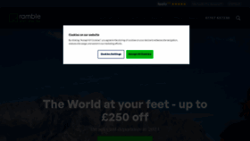 What Rambleworldwide.co.uk website looks like in 2024 