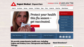 What Regentmedicalcare.com website looks like in 2024 