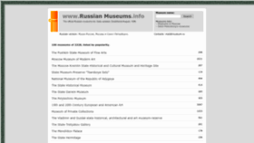 What Russianmuseums.info website looks like in 2024 