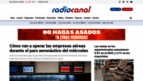 What Radiocanal.com.ar website looks like in 2024 