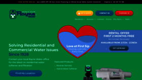 What Raynewater.com website looks like in 2024 