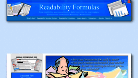 What Readabilityformulas.com website looks like in 2024 