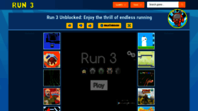 What Run3game.io website looks like in 2024 