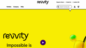 What Revvity.com website looks like in 2024 