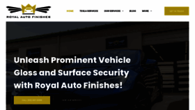 What Royal-auto-finishes.com website looks like in 2024 
