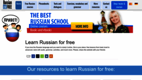 What Russianforfree.com website looks like in 2024 