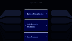 What Raptorfind.com website looks like in 2024 