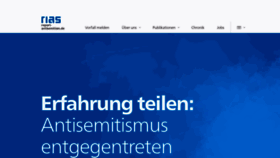 What Report-antisemitism.de website looks like in 2024 