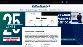 What Reifendirekt.ch website looked like in 2024 (1 year ago)