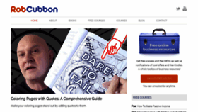 What Robcubbon.com website looks like in 2024 