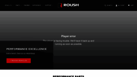 What Roushperformance.com website looks like in 2024 