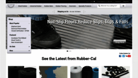 What Rubbercal.com website looks like in 2024 