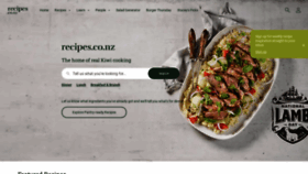 What Recipes.co.nz website looks like in 2024 