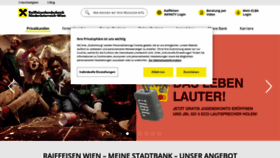 What Raiffeisenbank.at website looks like in 2024 