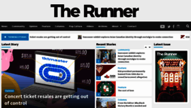 What Runnermag.ca website looks like in 2024 