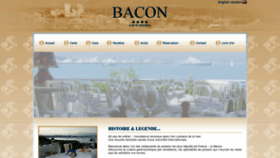 What Restaurantdebacon.com website looks like in 2024 