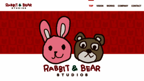 What Rabbitandbearstudios.com website looks like in 2024 