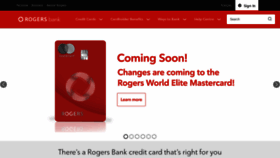 What Rogersbank.com website looks like in 2024 
