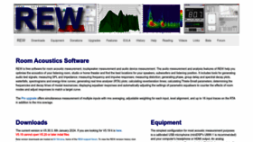 What Roomeqwizard.com website looked like in 2024 (1 year ago)