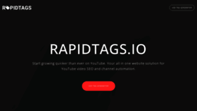 What Rapidtags.io website looks like in 2024 
