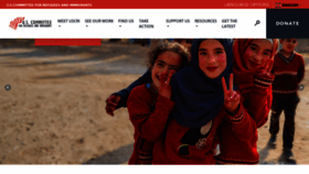 What Refugees.org website looks like in 2024 