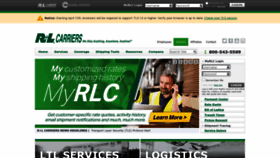 What Rlcarriers.com website looks like in 2024 
