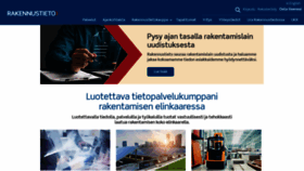 What Rakennustieto.fi website looked like in 2024 (1 year ago)