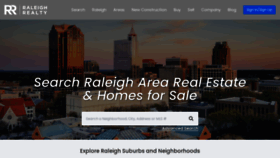 What Raleighrealtyhomes.com website looks like in 2024 