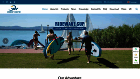 What Ridewavesup.com website looks like in 2024 