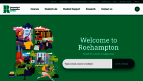 What Roehampton.ac.uk website looks like in 2024 