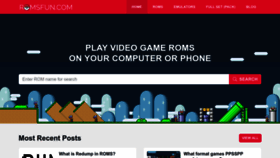 What Romsfun.com website looks like in 2024 