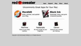 What Redsweater.com website looks like in 2024 