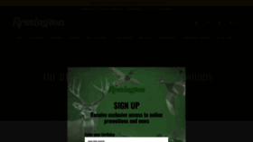 What Remington.com website looks like in 2024 
