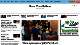 What Romenews-tribune.com website looks like in 2024 