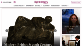 What Roseberys.co.uk website looks like in 2024 