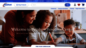 What Rainbowresource.com website looks like in 2024 