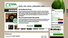 What Recetario.es website looks like in 2024 