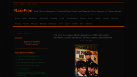 What Rarefilm.net website looks like in 2024 