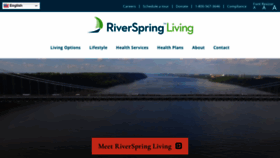 What Riverspringliving.org website looks like in 2024 