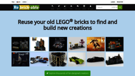 What Rebrickable.com website looks like in 2024 