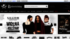 What Rockmetalshop.pl website looks like in 2024 