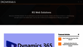 What Rswebsols.com website looks like in 2024 