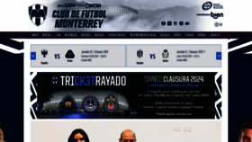 What Rayados.com website looks like in 2024 