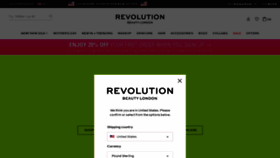 What Revolutionbeauty.com website looks like in 2024 