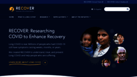 What Recovercovid.org website looks like in 2024 