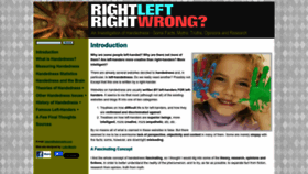 What Rightleftrightwrong.com website looks like in 2024 
